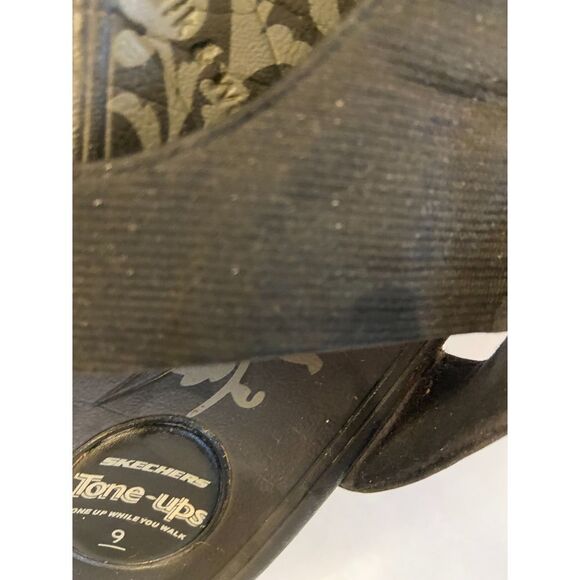 Skechers Black Bling Tone Up Sandals size 9 - Picture 3 of 4